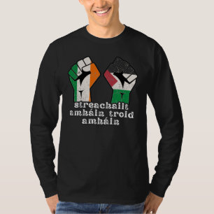 Retro Ireland Palestina Solidarity Fist Revolution T-Shirt
