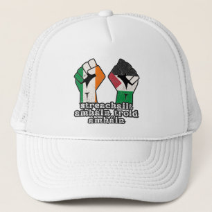Retro Ireland Palestina Solidarity Fist Revolution Truckerkappe