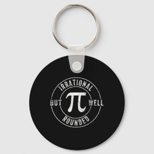 Retro irrational, aber gut gerundet Pi Day Celebra Schlüsselanhänger