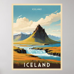Retro Island Adventure Poster