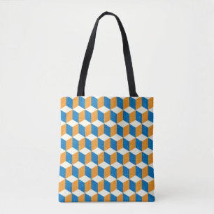 Retro-isometrische Würfel, geometrische Illusion