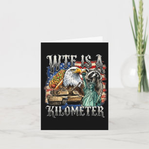 Retro ist kilometer lustig patriotisch amerikanisc karte