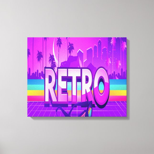 RETRO ist mein Ding Leinwanddruck (Vorderseite)