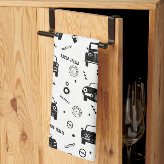 Retro Italia Car Muster Küchentücher