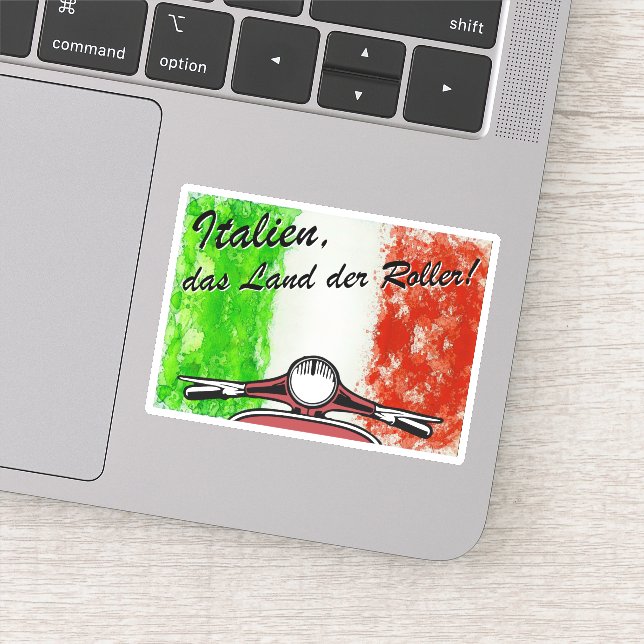 Retro Italien das Land der Roller Aufkleber (Detail)