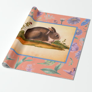 RETRO-ITALIENISCHE RABBIT-GESCHENKE FÜR DEN OSTEN GESCHENKPAPIER