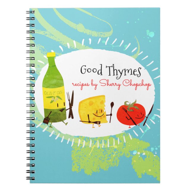 Retro italienisches notizblock (Vorderseite)