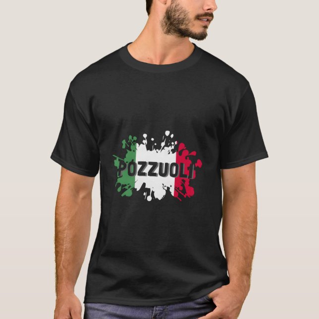 Retro Italy City Pozzuoli T-Shirt (Vorderseite)