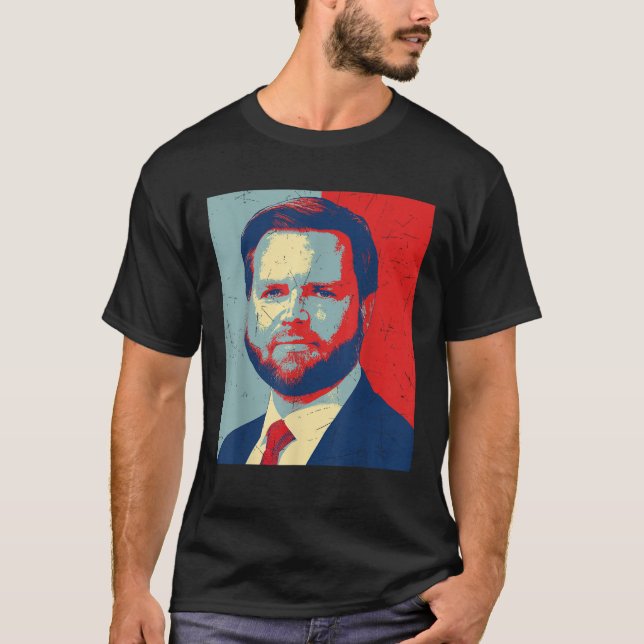 Retro J.D. Vance für Präsident 2028 Vance 2028 T-Shirt (Vorderseite)