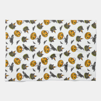 Retro-Jack und Katze Geschirrtuch