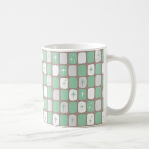 Retro-Jade-Starbursts-Kaffeetasse Tasse