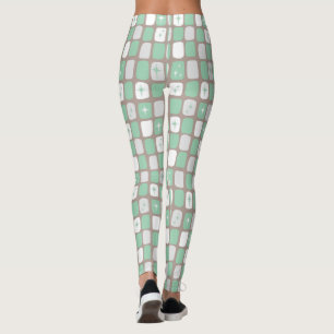 Retro Jade Sternenexplosion Leggings