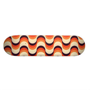 Retro Jahr-nahtlose abstrakte Kunst Skateboard