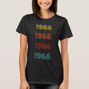 Retro-Jahr-Typografie 1966 T-Shirt