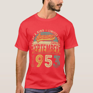 Retro Jahre alt großartig seit September 1953 T-Shirt
