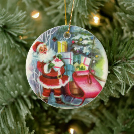 Retro-Jahrgang Weihnachten Weihnachten hinzufügen Keramik Ornament