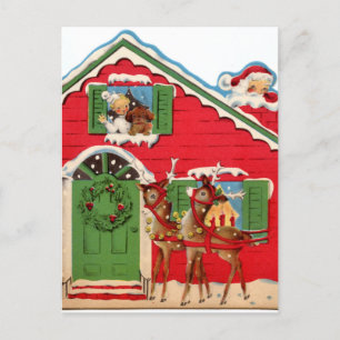Retro-Jahrgang Weihnachten Weihnachtsmann