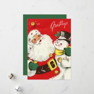 Retro-Jahrgang Weihnachten Weihnachtsweih Snowman 