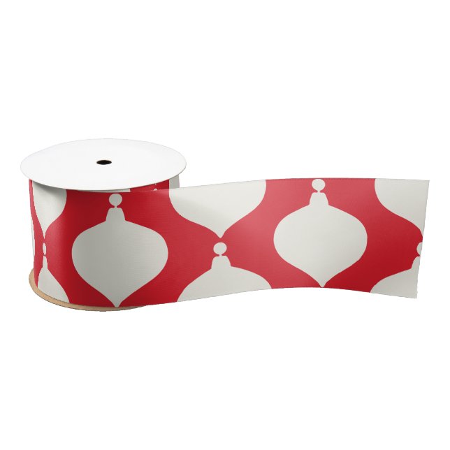 Retro-Jahrgang Weihnachtsbaumurlaub Satinband (Spule)