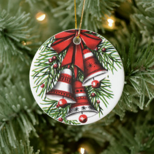 Retro-Jahrgang Weihnachtsbrötchen Urlaub Keramik Ornament