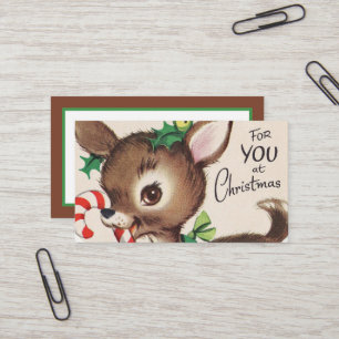 Retro-Jahrgang Weihnachtsreiniger Urlaub Visitenkarte