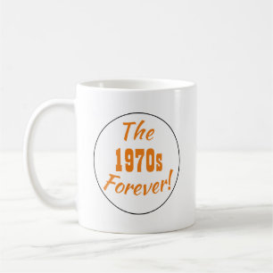 Retro Jahrzehnt 1970er Kaffeetasse