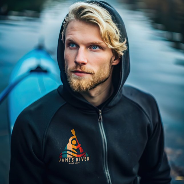 Retro James River Kayaking Hoodie (Von Creator hochgeladen)