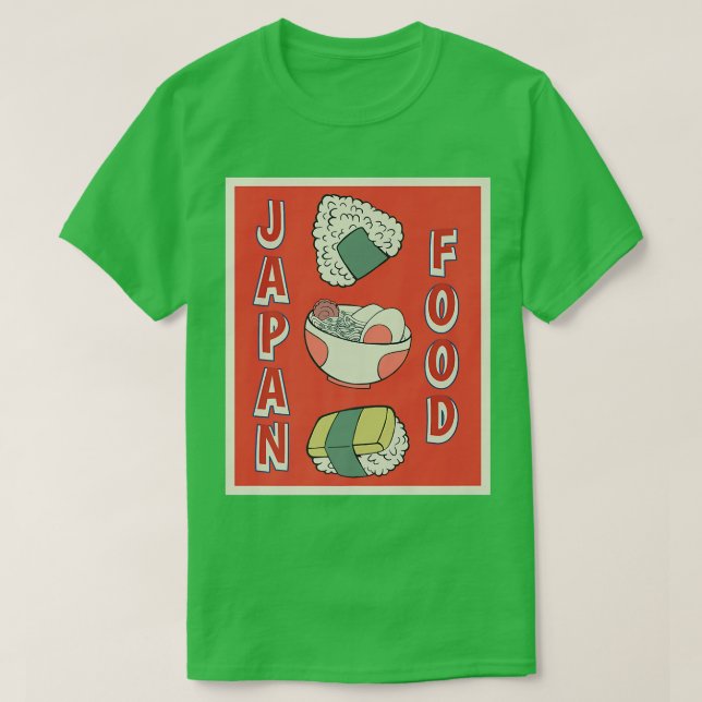 Retro Japan Sushi Anime T-Shirt (Design vorne)