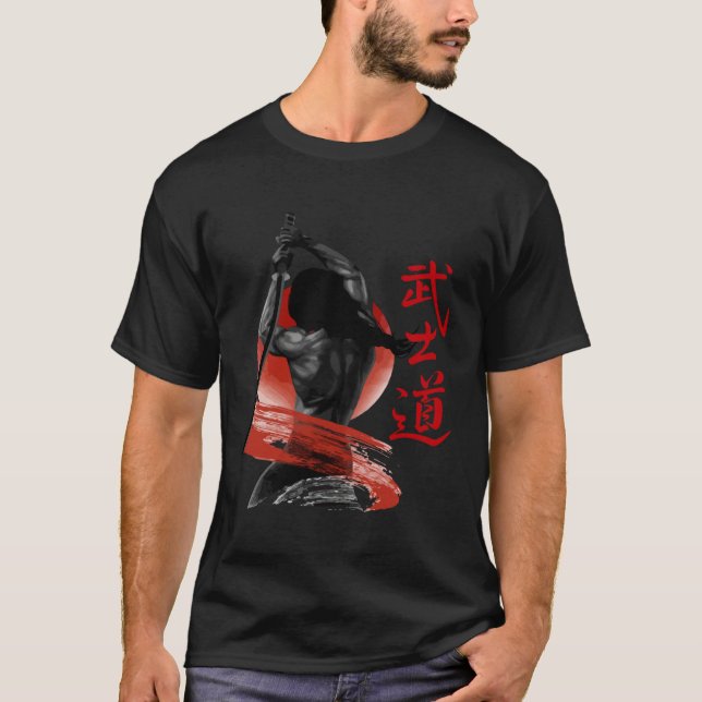 Retro Japanese Samurai   Retro Japan Graphic  Roni T-Shirt (Vorderseite)