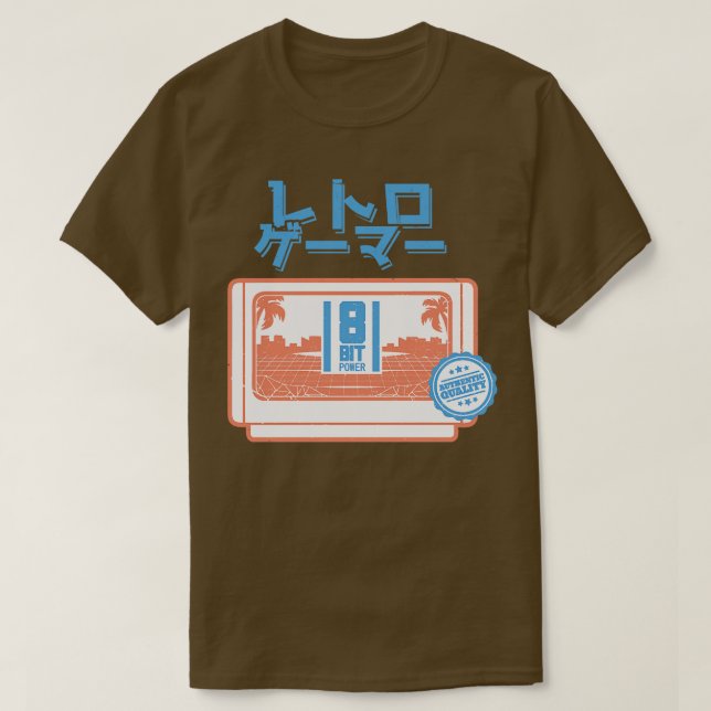 Retro Japanisch 8bit T-Shirt (Design vorne)