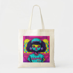 Retro Japanisch Urban Fashion Neon Mascot Face Dol Tragetasche