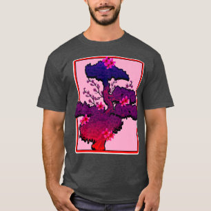 Retro Japanische ästhetische Sakura Tree Blume Blo T-Shirt