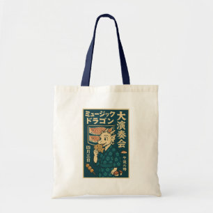 Retro japanischer Drache Tragetasche