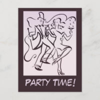 Retro Jazz Age Line Art Deko Pärchen tanzen Party