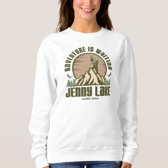Retro Jenny Lake Hike Sweatshirt (Vorderseite)