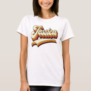 Retro Jessica Name 70er Jahre Vintage-Design T-Shirt