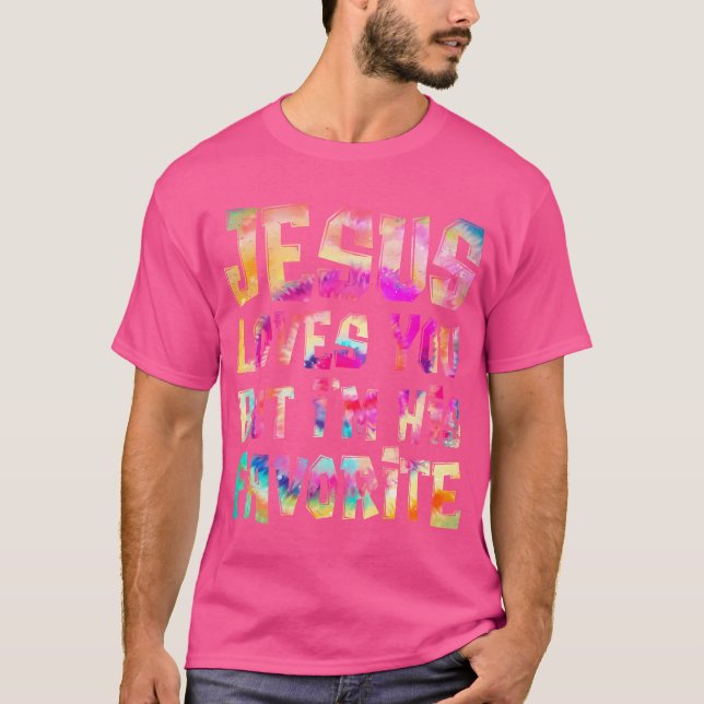 Retro Jesus Liebe dich, aber ich bin seine Lieblin T-Shirt (Vorderseite)