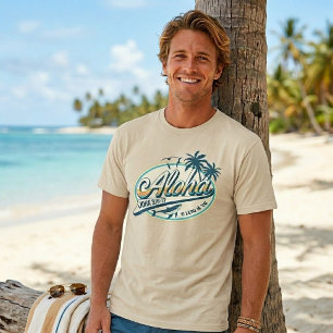 Retro-"Jesus liebt dich"-Hawaiian-T-Shirt T-Shirt