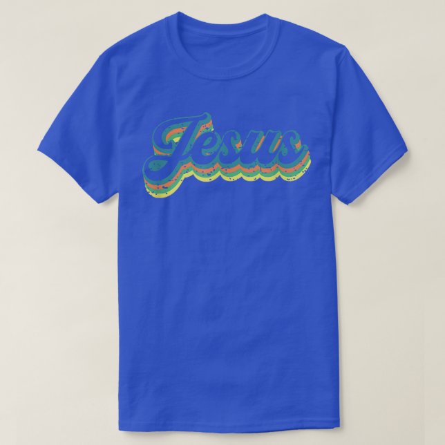 Retro Jesus T-Shirt Christlich T-Shirt Glaube T-Sh (Design vorne)