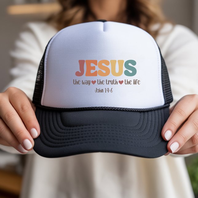 Retro Jesus Trucker Hat Truckerkappe (Von Creator hochgeladen)