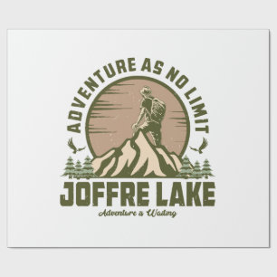 Retro Joffre Lake Wanderung Geschenkpapier