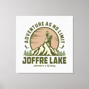 Retro Joffre Lake Wanderung Leinwanddruck