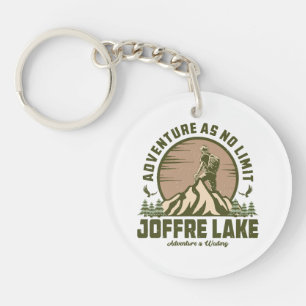 Retro Joffre Lake Wanderung Schlüsselanhänger