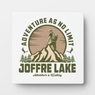 Retro Joffre Lake Wine Fotoplatte