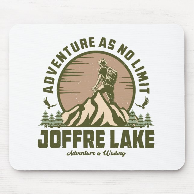 Retro Joffre Lake Wine Mousepad (Vorne)
