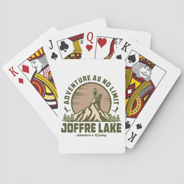 Retro Joffre Lake Wine Spielkarten (Rückseite)