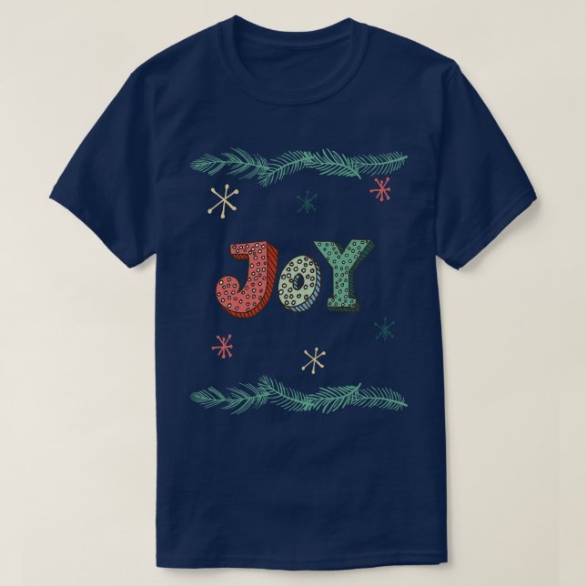 Retro Joy Holiday Design T-Shirt (Design vorne)