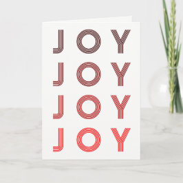 Retro Joy | Modern Holiday Photo Feiertagskarte