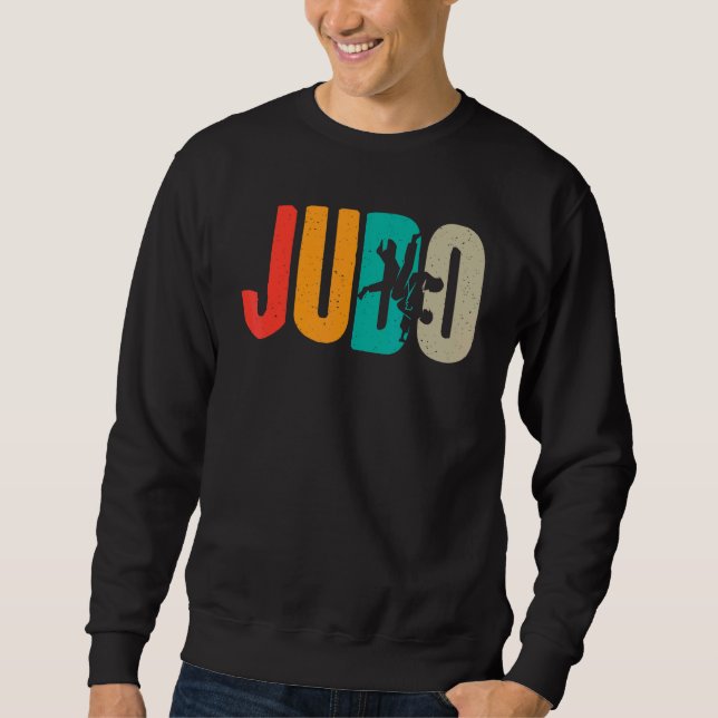 Retro Judo Vintage Judo Sweatshirt (Vorderseite)