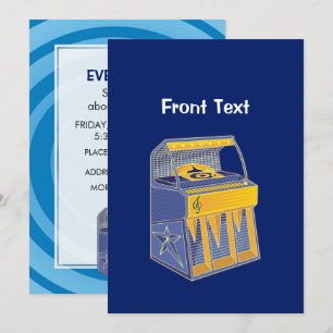 Retro Jukebox Einladung
